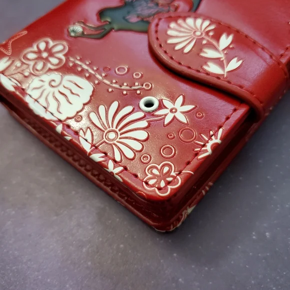 Mermaid Wallet NWT - Shagwear - Red Vegan Leather - New With Tags - Picture 7 of 9